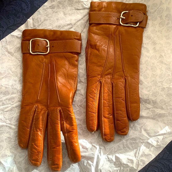Coach leather gloves - Picture 1 of 3